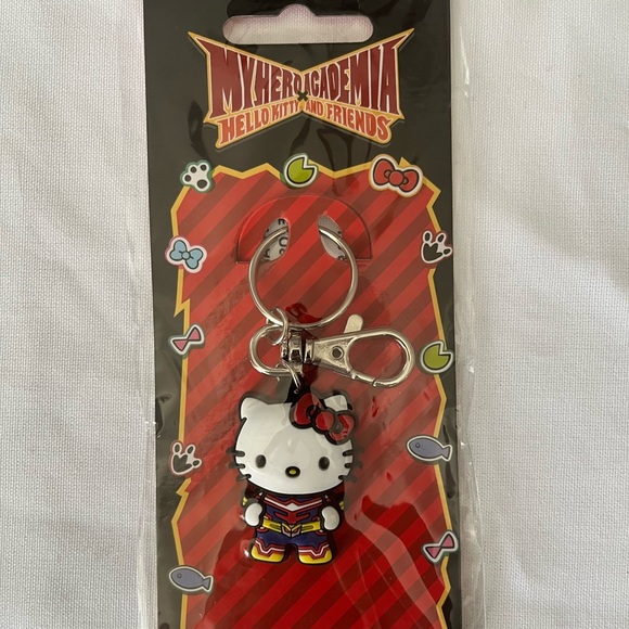 Sanrio X My Hero Academia: Hello Kitty x All Might Keychain - Picture 1 of 2